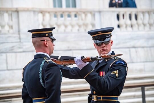 Arlington Cemetery Tomb of Unknown Soldier and Guard Ceremony